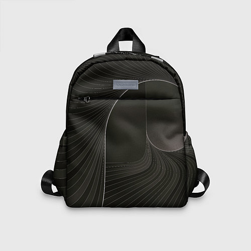 Детский рюкзак Чёрная спираль / 3D-принт – фото 1