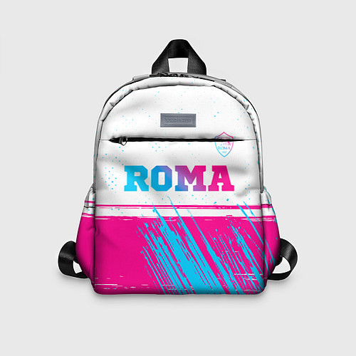 Детский рюкзак Roma neon gradient style: символ сверху / 3D-принт – фото 1