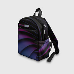 Детский рюкзак Спиральные тёмные пластины, цвет: 3D-принт — фото 2