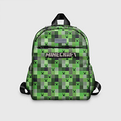 Детский рюкзак Minecraft - пиксельные лица, цвет: 3D-принт