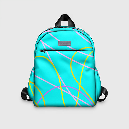 Детский рюкзак Волнистые линии / 3D-принт – фото 1