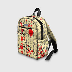 Детский рюкзак Иероглифы и сакура, цвет: 3D-принт — фото 2