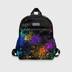 Детский рюкзак Абстрактные брызги краски, цвет: 3D-принт