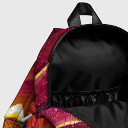 Детский рюкзак Бордово-оранжевый агат, цвет: 3D-принт — фото 2