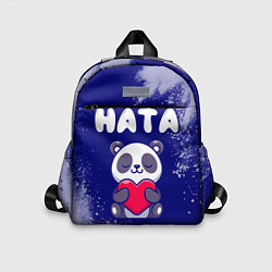 Детский рюкзак Ната панда с сердечком, цвет: 3D-принт