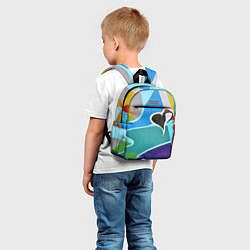 Детский рюкзак Граффити сердце, цвет: 3D-принт — фото 2