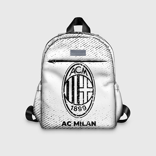 Детский рюкзак AC Milan с потертостями на светлом фоне / 3D-принт – фото 1
