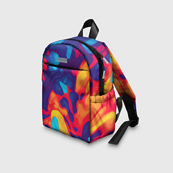 Детский рюкзак Пестрые красочные разводы, цвет: 3D-принт — фото 2