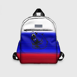 Детский рюкзак Флаг России с медведем, цвет: 3D-принт