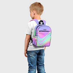 Детский рюкзак Цветные волны, цвет: 3D-принт — фото 2
