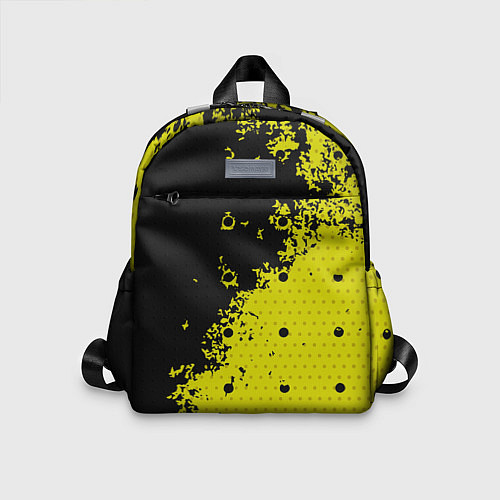 Детский рюкзак Black & Yellow / 3D-принт – фото 1