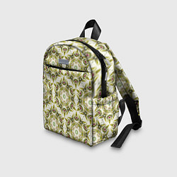 Детский рюкзак Цветы абстрактные зелёные, цвет: 3D-принт — фото 2