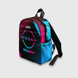Детский рюкзак Nissan - neon gradient, цвет: 3D-принт — фото 2