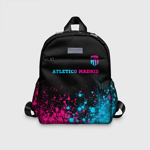 Детский рюкзак Atletico Madrid - neon gradient: символ сверху / 3D-принт – фото 1