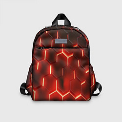 Детский рюкзак Светящиеся красным светом шестиугольники