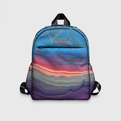 Детский рюкзак Цветной переливающийся абстрактный песок, цвет: 3D-принт