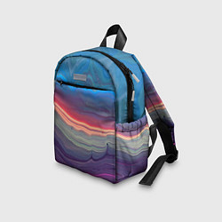 Детский рюкзак Цветной переливающийся абстрактный песок, цвет: 3D-принт — фото 2
