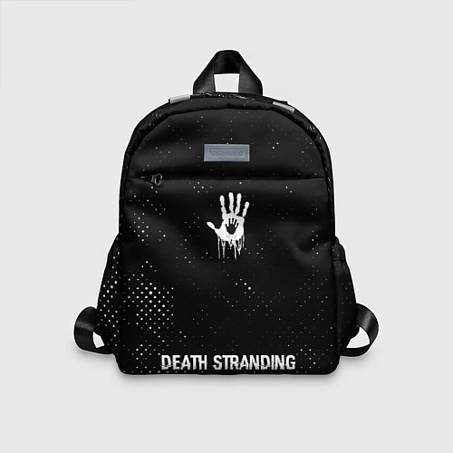 Детский рюкзак Death Stranding glitch на темном фоне: символ, над / 3D-принт – фото 1