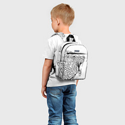 Детский рюкзак Медведь тату арт, цвет: 3D-принт — фото 2