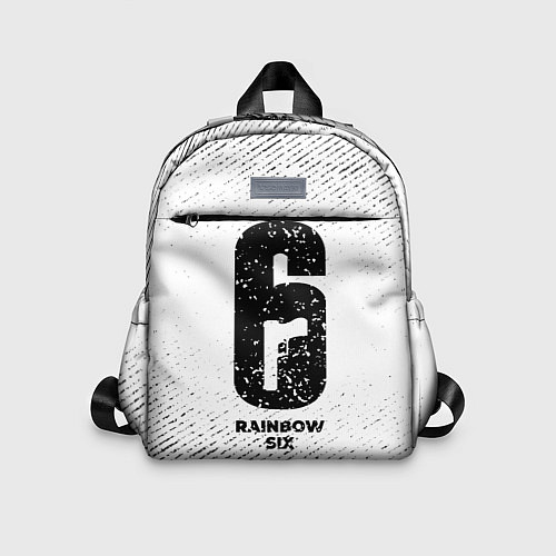 Детский рюкзак Rainbow Six с потертостями на светлом фоне / 3D-принт – фото 1