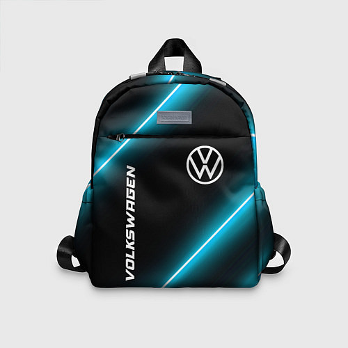 Детский рюкзак Volkswagen неоновые лампы / 3D-принт – фото 1