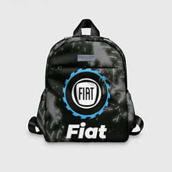 Детский рюкзак Fiat в стиле Top Gear со следами шин на фоне, цвет: 3D-принт