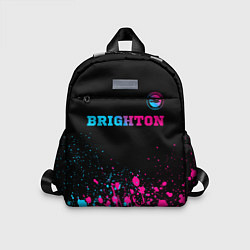 Детский рюкзак Brighton - neon gradient: символ сверху, цвет: 3D-принт