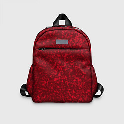 Детский рюкзак Текстура хлопья красный, цвет: 3D-принт
