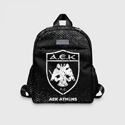 Детский рюкзак AEK Athens с потертостями на темном фоне