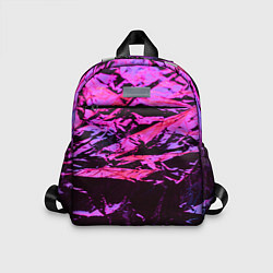 Детский рюкзак Мятая фольга в неоне, цвет: 3D-принт