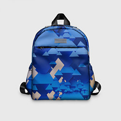 Детский рюкзак Абстрактные синие тетраэдры