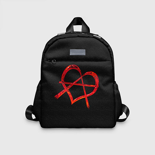 Детский рюкзак Сердце анархиста / 3D-принт – фото 1