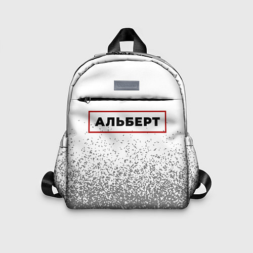 Детский рюкзак Альберт - в красной рамке на светлом / 3D-принт – фото 1