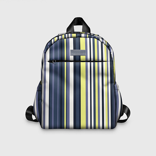 Детский рюкзак Абстрактные разноцветные линии / 3D-принт – фото 1