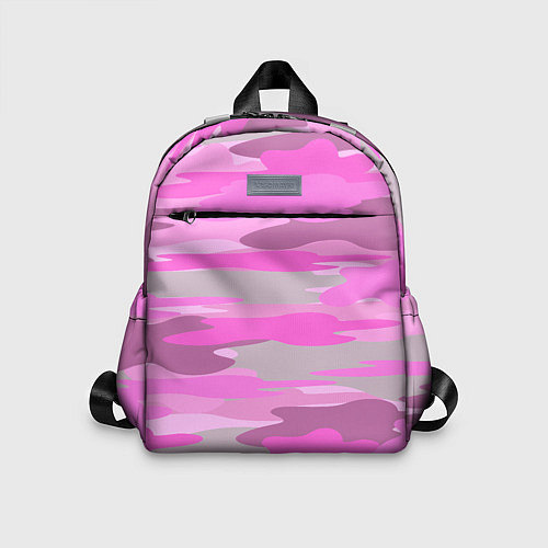 Детский рюкзак Милитари детский девчачий розовый / 3D-принт – фото 1