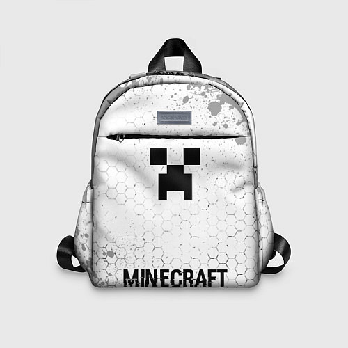 Детский рюкзак Minecraft glitch на светлом фоне: символ, надпись / 3D-принт – фото 1
