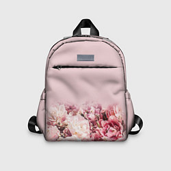 Детский рюкзак Нежные розовые цветы в букете, цвет: 3D-принт