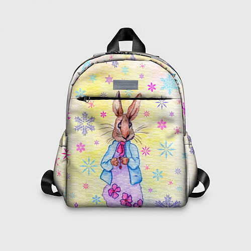 Детский рюкзак Винтажный кролик / 3D-принт – фото 1