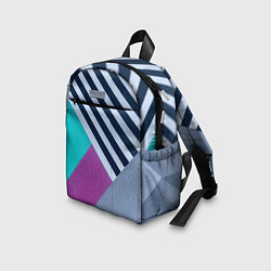 Детский рюкзак Разнообразные абстрактные паттерны, цвет: 3D-принт — фото 2