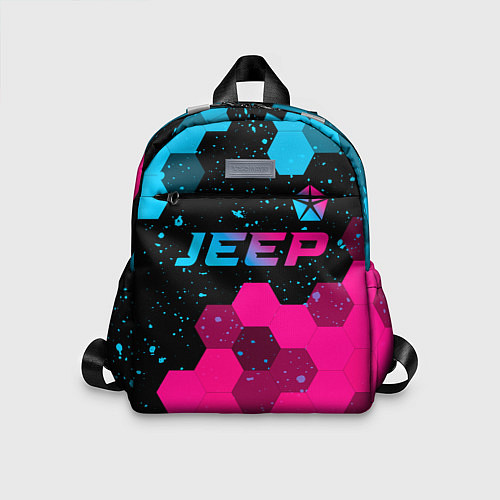 Детский рюкзак Jeep - neon gradient: символ сверху / 3D-принт – фото 1