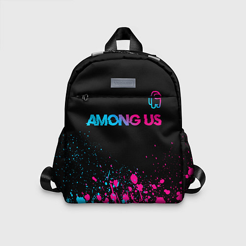 Детский рюкзак Among Us - neon gradient: символ сверху / 3D-принт – фото 1
