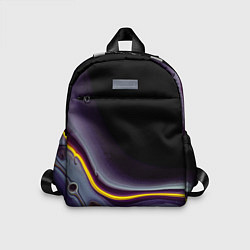 Детский рюкзак Фиолетовые краски во тьме, цвет: 3D-принт
