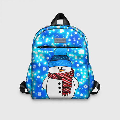 Детский рюкзак Снеговик в шапке / 3D-принт – фото 1