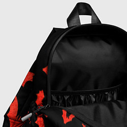 Детский рюкзак Летучие мыши красные, цвет: 3D-принт — фото 2