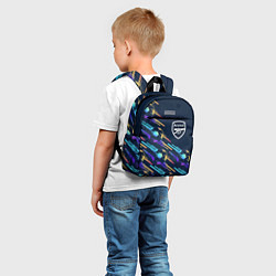 Детский рюкзак Arsenal градиентные мячи, цвет: 3D-принт — фото 2