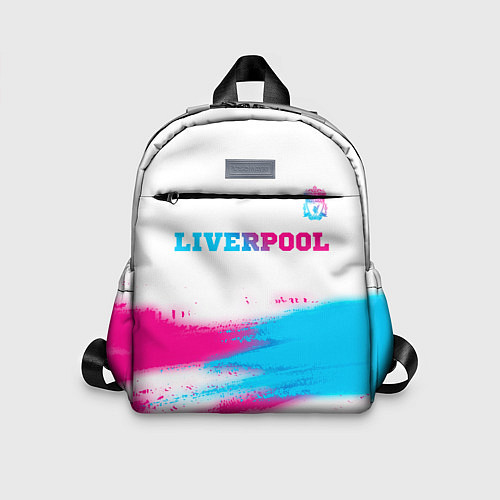 Детский рюкзак Liverpool neon gradient style: символ сверху / 3D-принт – фото 1