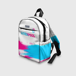 Детский рюкзак Liverpool neon gradient style: символ сверху, цвет: 3D-принт — фото 2