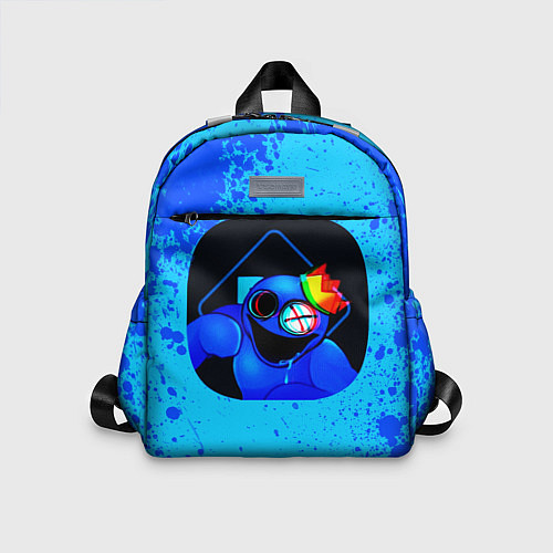 Детский рюкзак Радужные друзья: Синий глитч / 3D-принт – фото 1