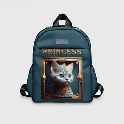 Детский рюкзак Кошечка принцесса - картина в рамке, цвет: 3D-принт