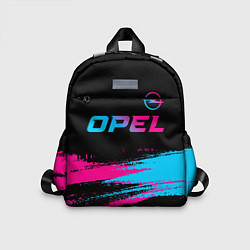 Детский рюкзак Opel - neon gradient: символ сверху, цвет: 3D-принт